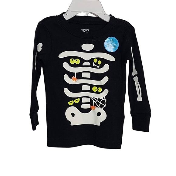 Carters 12 Month Halloween Skeleton Shirt, NWT - Picture 1 of 6